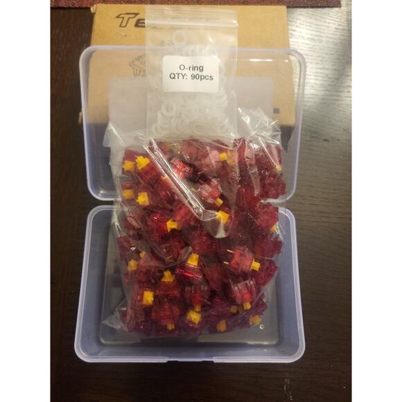 TECSEE Red Ruby Switch  90 pieces for Mechanical Gaming Keyboard NEW - Picture 2 of 10